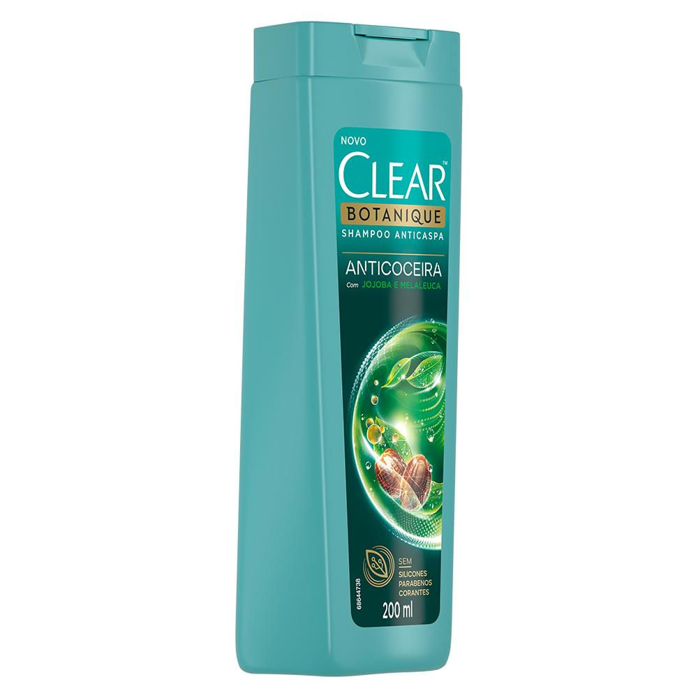 Shampoo Clear Anticaspa Botanique Anticoceira com Jojoba e Melaleuca