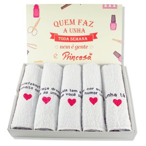 Kit Curtidas - 12 Toalhas com Frases para Manicure - 28x45cm Frases Curtidas