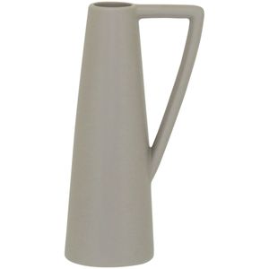 Vaso 20X9X7 cm Cerâmica Cinza Shape