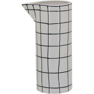 Vaso 23X12X9 cm Cerâmica Branco Suez