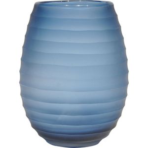 Vaso  Vidro Sanvalero Azul 23x17x17Cm Gs