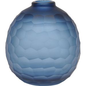 Vaso  Vidro Azul Moana 16x15x15Cm Gs