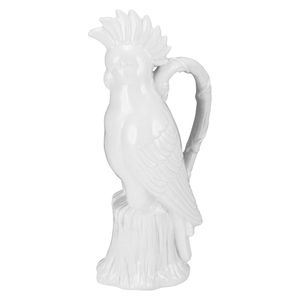 Passaro Cerâmica Branco Calipso 33X15X10Cm