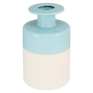 Vaso Cerâmica Azul Aquamare 23X15X15Cm