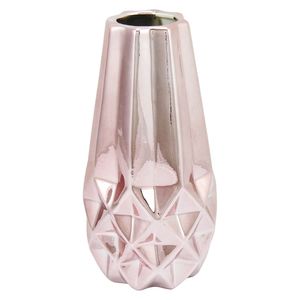 Vaso Cerâmica Rosé Marselha 24X12X12Cm