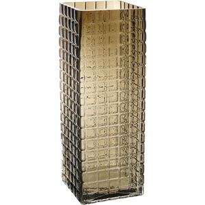 Vaso Vidro Ambar Kalil 30X11X11Cm