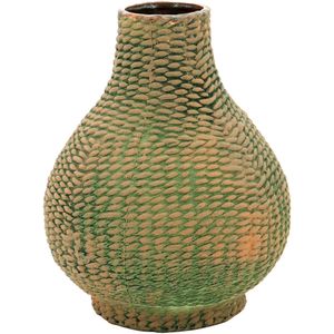 Vaso Cerâmica Verde Sultan 34X28X28Cm