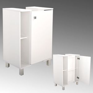Balcão Athenas Branco 1 Porta Móveis Sander