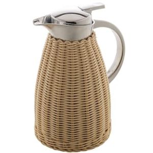 Garrafa Térmica Wolff com Rattan Bege - 1,5L