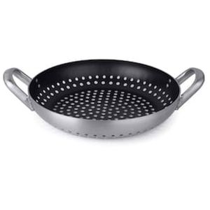 Frigideira Grill Multiflon Profissional Antiaderente Quartzo Inox - 32 cm