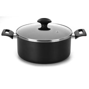 Caçarola Amora Multiflon com Antiaderente de Alumínio Preto Matte - 22cm