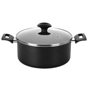 Caçarola Amora Multiflon com Antiaderente de Alumínio Preto Matte - 24cm