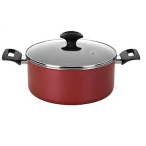 Caçarola Amora Multiflon com Antiaderente de Alumínio Vermelho Matte - 24cm