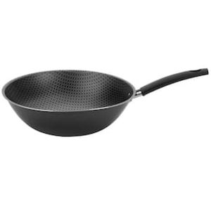 Frigideira Wok Multiflon Essencial Oriental com Revestimento Antiaderente Ultra 7 Preta - 24 cm