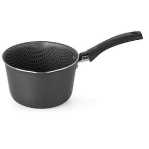 Panela Cônica Multiflon Gourmet em Aluminio e Acabamento Antiaderente 14cm - Preta