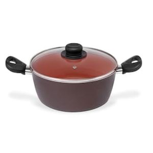 Caçarola Terracota Multiflon com Antiaderente de Alumínio - 24cm
