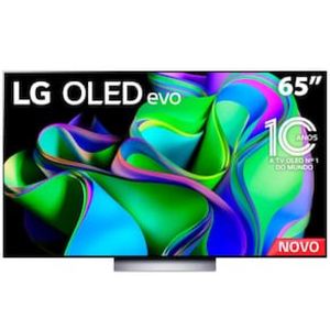 Smart TV 65" 4K LG OLED65C3PSA Evo 120Hz, G-Sync FreeSync, Bluetooth, ThinQ AI, Alexa, Google, 4 HDMIs