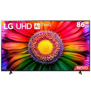 Smart TV 86" 4K LG ThinQ AI 86UR8750PSA HDR, Bluetooth, Alexa, Google Assistente, Airplay 2, 3 HDMIs