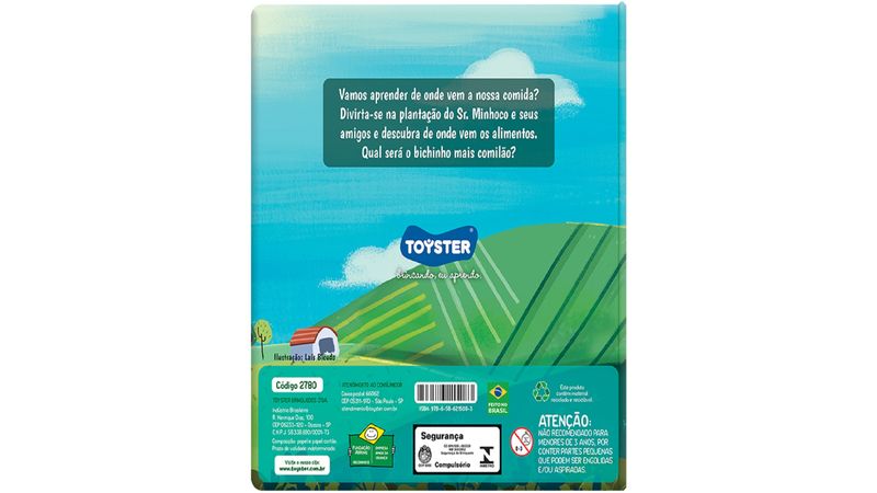 Livro Brinquedo - De onde vem a nossa comida ?