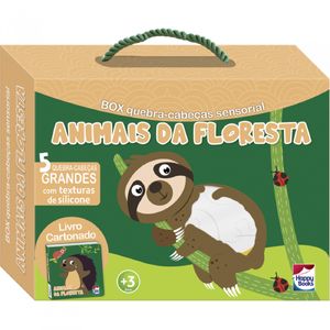 Livro+quebra-cabeças Sensoriais - Animais Da Floresta