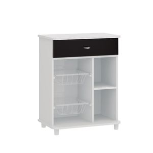 Balcão Fruteira Multiuso Ditália MF-245 Branco/Preto