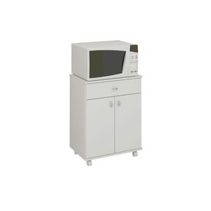 Balcão Micro-ondas Ditália 2 Portas 1 Gaveta BA-35 Branco