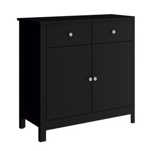 Aparador Buffet Ditália 2 Portas 2 Gavetas R-603 Preto