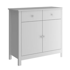Aparador Buffet Ditália 2 Portas 2 gavetas R-603 Branco
