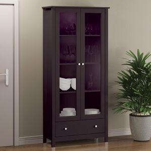 Cristaleira c iluminação 2 Portas 1 Gaveta Ditália E-954