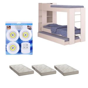 Beliche Ditália Cama Aux c/colchões+ Kit luz CM-15