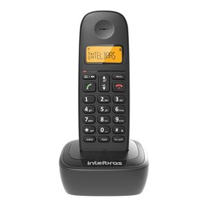 Telefone Sem Fio Intelbras TS2510 Com Identificador De Chamadas Para Ate 7 Ramais Preto