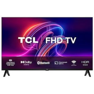 Smart TV LED 32" FHD TCL S5400AF com Android TV, Wi-Fi, Bluetooth, Controle Remoto com Comando de Voz, Google Assistente e Chromecast integrado