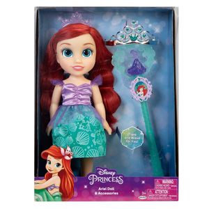 Boneca Princesas da Disney Multikids Ariel com varinha e tiara - BR1927 BR1927