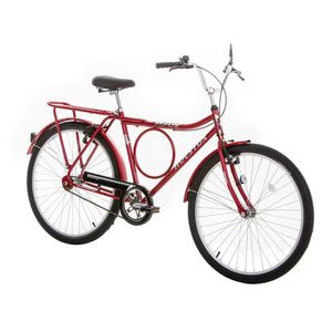 Bicicleta Houston VB Freios V-Brake Vermelho Aro 26