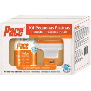 Kit Pequenas Piscinas Pace HTH Flutuador + Pastilhas Tricolor 600gr