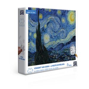 Vincent Van Gogh  A Noite Estrelada  Quebra-cabeça  1000 peças - Toyster