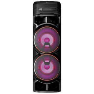 Torre de Som Acústica LG XBOOM RNC9 com Bluetooth, Karaokê, Entradas de Microfone, Guitarra e Alto-falantes Duplos