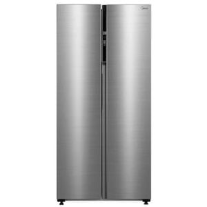 Geladeira Midea Side by Side MDR-S598FGA041 Frost Free, Painel Touch, Função Turbo e Conectividade Via App- Cor Inox Claro - 442L