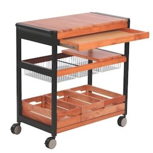 Carro para Churrasco Grande Tramontina 13285640 em Madeira - 88 cm