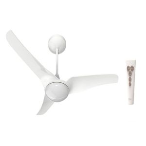 Ventilador de Teto Slim com Controle 3 Pás Branco Aliseu