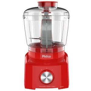 Mini Processador de Alimentos Philco PH900 Turbo 250W  Vermelho