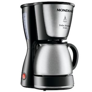 Cafeteira Elétrica Mondial Dolce Arome Thermo Inox C-34 15 Xícaras  Preta/Inox