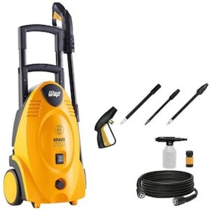 Lavadora de Alta Pressão Wap Bravo 2550 com Motor de Indução, 1800 PSI, Bico Turbo Aplicador de Detergente e Sistema Stop Total - 1700W