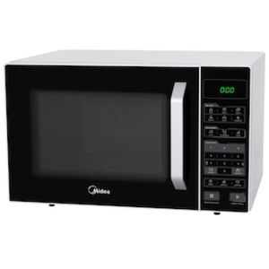 Forno de Micro-ondas Midea MXSA35P1/ MXSA35P2 com Função Eco 35L - Branco/Preto