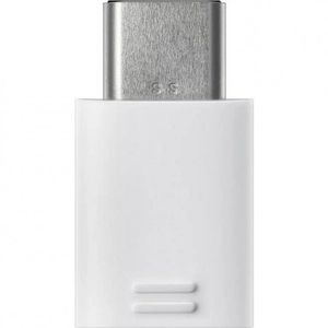 Adaptador Micro USB Para USB Type-C Samsung EE-GN930BWEGBR Branco