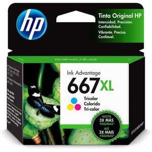 Cartucho HP 667xl Colorido Original 3YM80AB