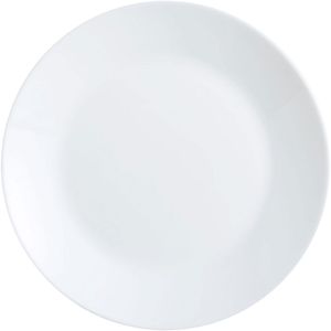 Prato Raso Arcopal Zelie  Vidro Temperado Branco 6Peças Arcopal