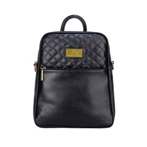 Mochila de couro liso Lune