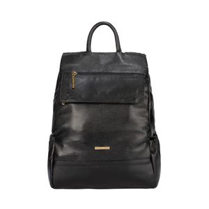 Mochila antifurto de couro liso Suelen