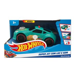 Hot Wheels Carro Super Jet Verde com Luz e Som Multikids - BR1822 BR1822